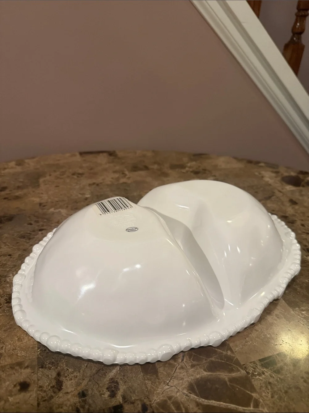 Divided Melamine Serve/Condiment Bowl